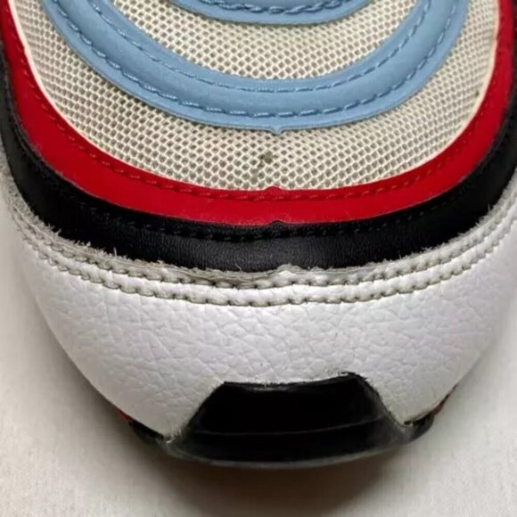Nike Air Max 97 Gundam Men's USA 10 White University Red Blue CW6986-100 GUC/EUC - Picture 6 of 16